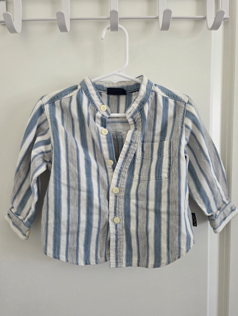 Vintage Striped Button-Up Shirt